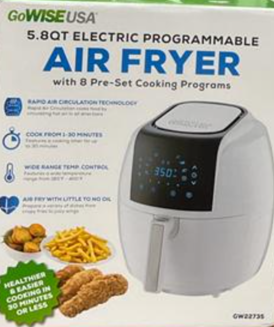 GOWISE 5.8qt Air Fryer with Accessories